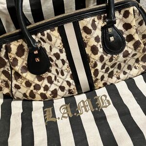 L.A.M.B leopard purse